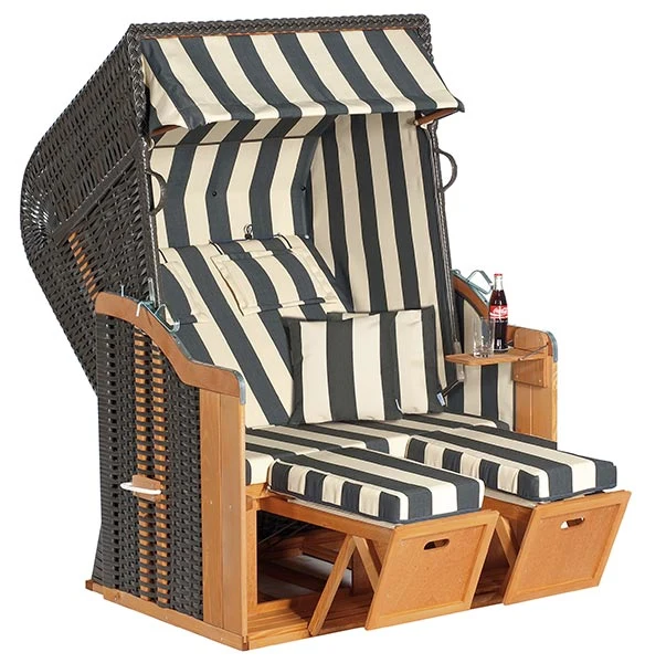 Strandkorb Rustikal 250 PLUS anthrazit 1180