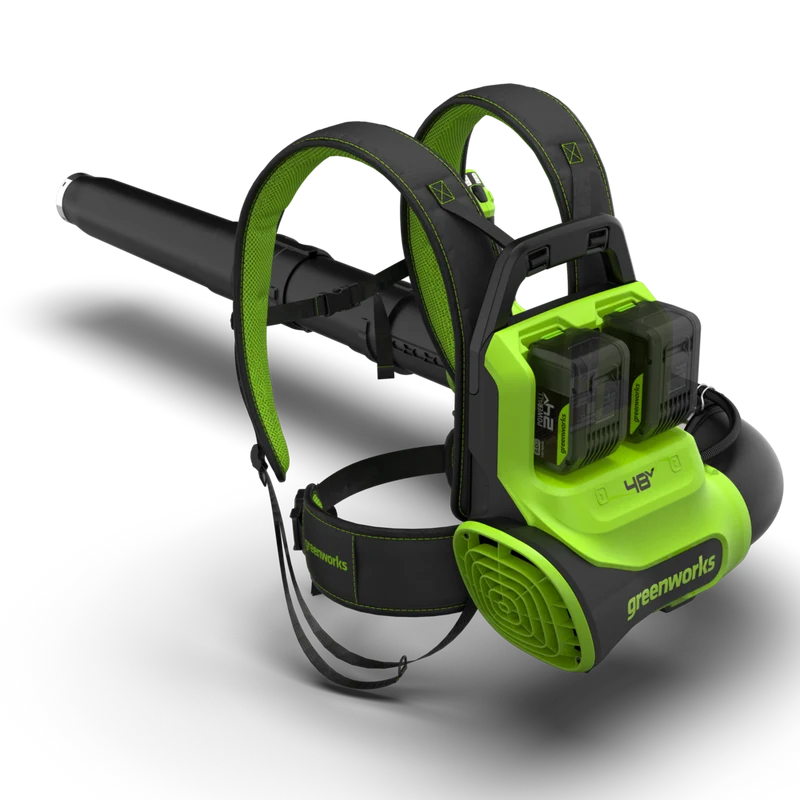 POWERALL 48V (24V x 2) Rucksack-Laubbläser 297 km/h - Ohne Akku