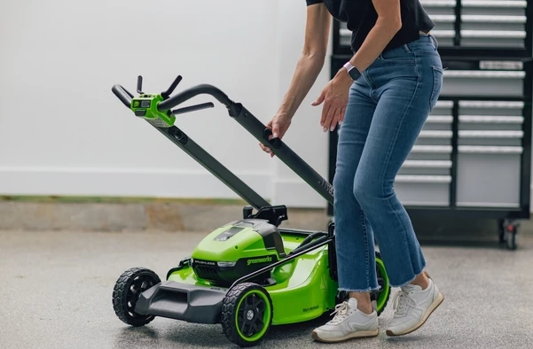 POWERALL 48V (24V x 2) Rasenmäher 46cm mit Radantrieb Gen. II - Ohne Akku