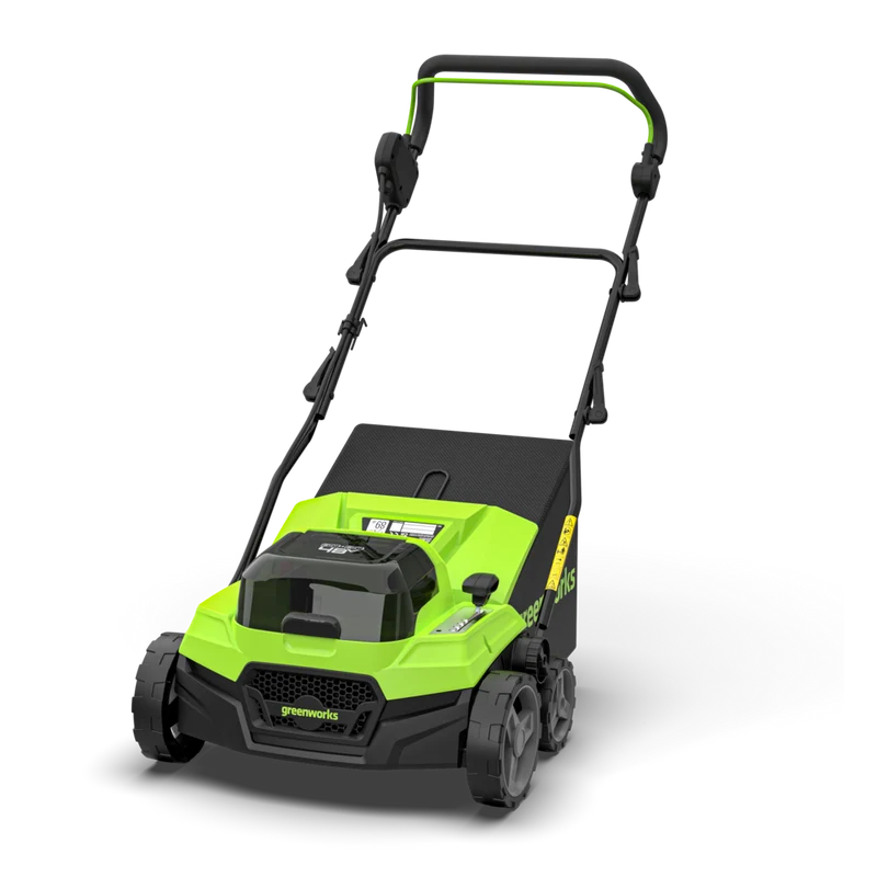 POWERALL 48V (24V x 2) Vertikutierer / Rasenlüfter 2-in-1 38cm - Ohne Akku