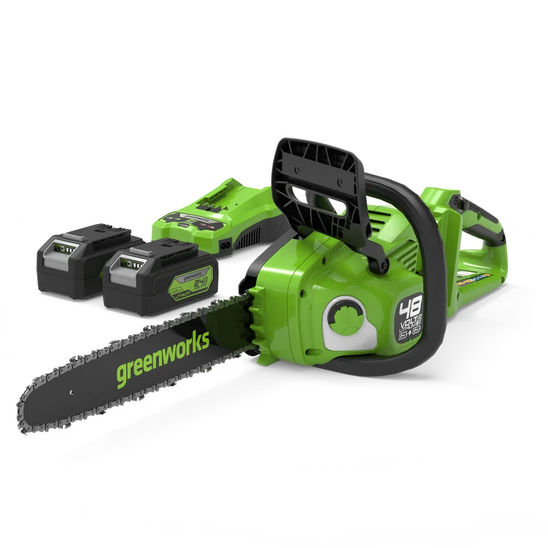 POWERALL 48V (24V x 2) Kettensäge 36cm - 2x 4Ah Akkus