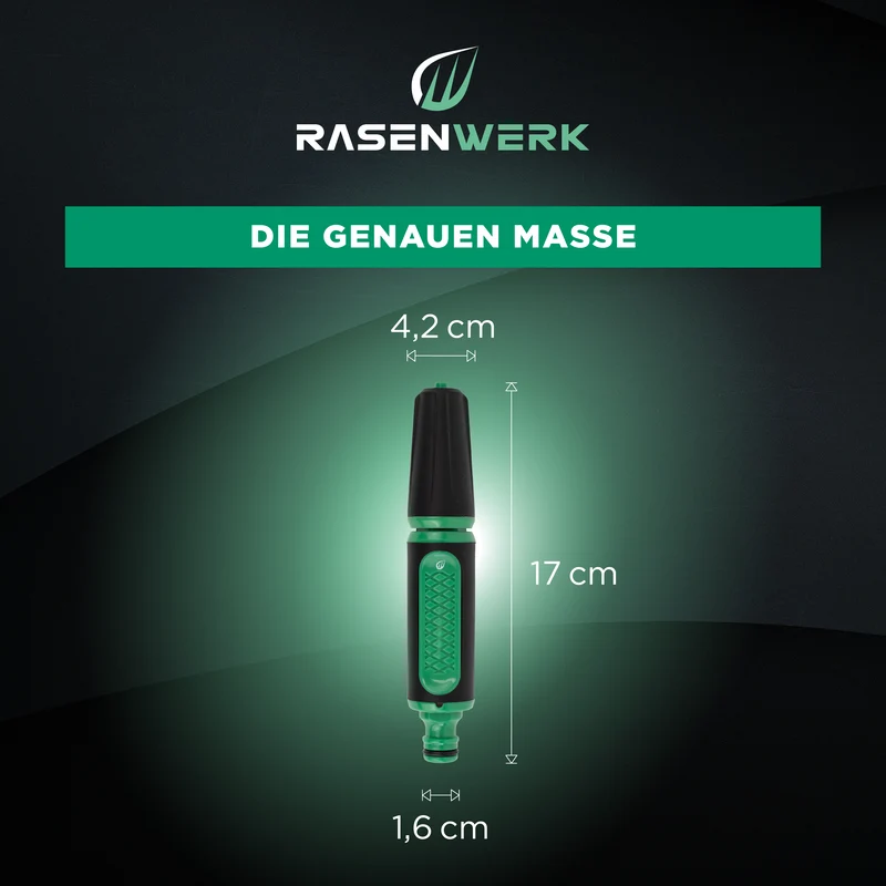 Stufenlos regulierbare Gartenspritze