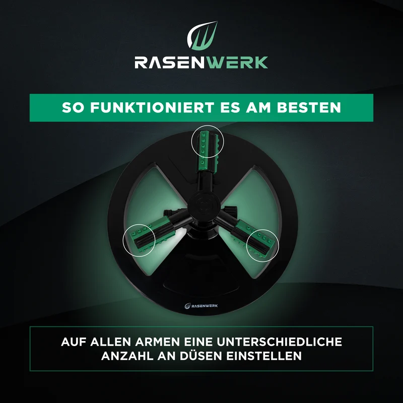 Kreisregner - 360 Grad Rasen Sprenger