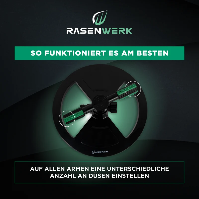 Kreisregner - 360 Grad Rasen Sprenger