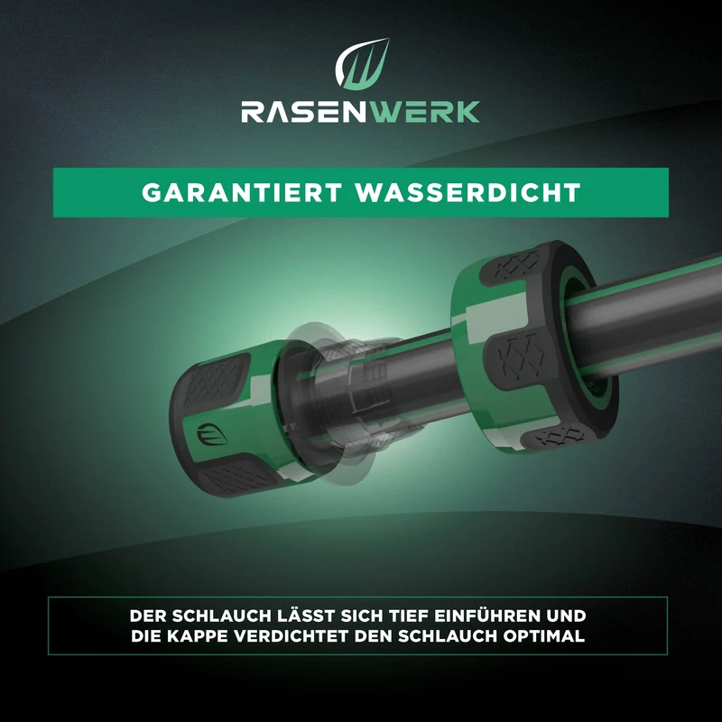 Gartenschlauch Steckverbinder mit Aquastop für 3/4 Zoll
