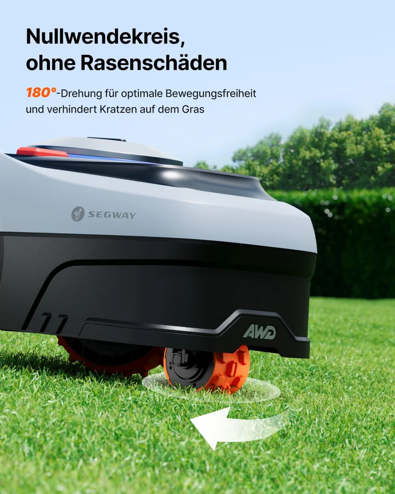 Navimow i208 AWD Mähroboter 800 m² – Ohne Begrenzungskabel, NRTK+Vision, 45% Steigung