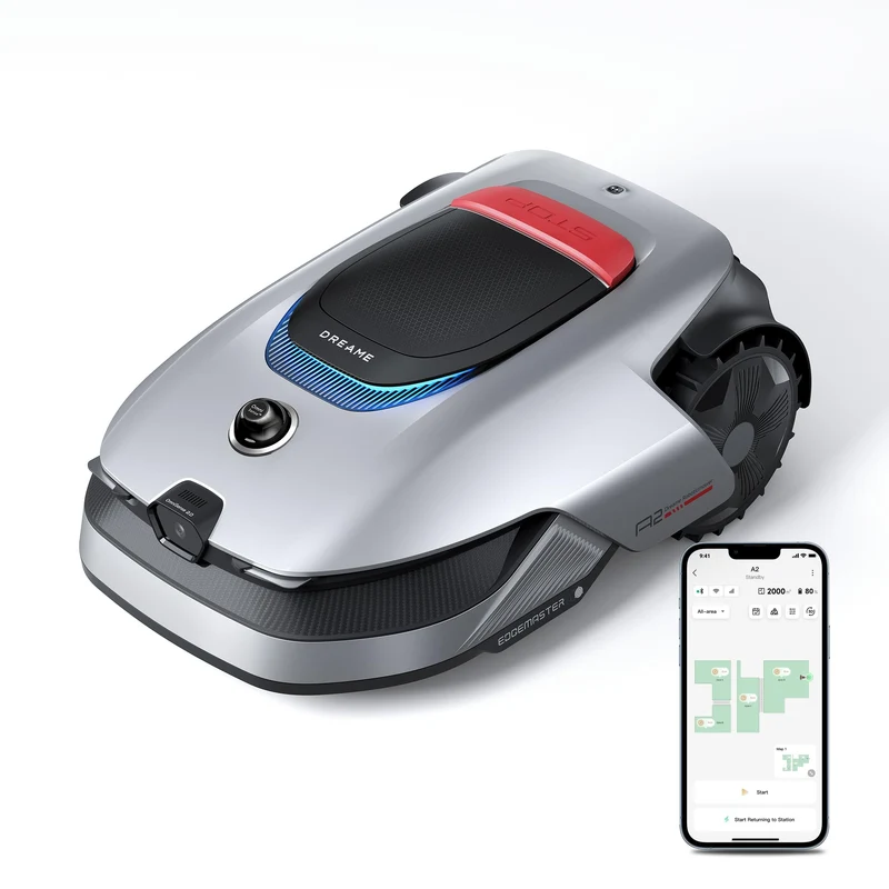 Dreame A2 Mähroboter 1200 m² – Ohne Begrenzungskabel, 3D LiDAR+Vision, 50% Steigung