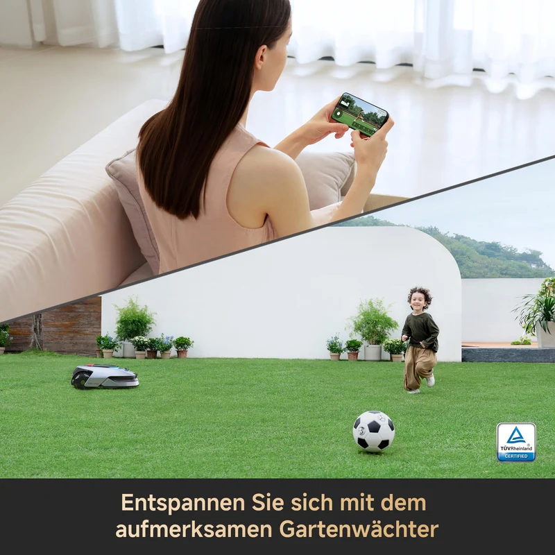 Dreame A2 Mähroboter 1200 m² – Ohne Begrenzungskabel, 3D LiDAR+Vision, 50% Steigung