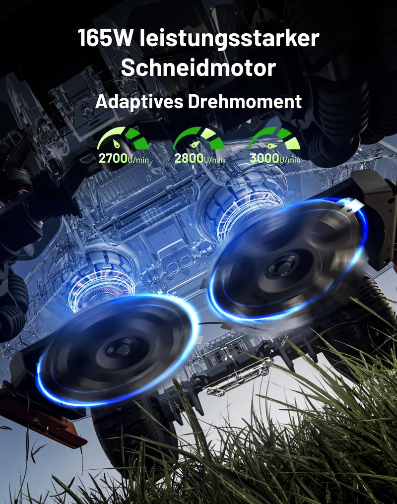 MAMMOTION LUBA 3 AWD Mähroboter 3000 m² inkl. Garage – Ohne Begrenzungskabel, LiDAR+NetRTK, 80% Steigung