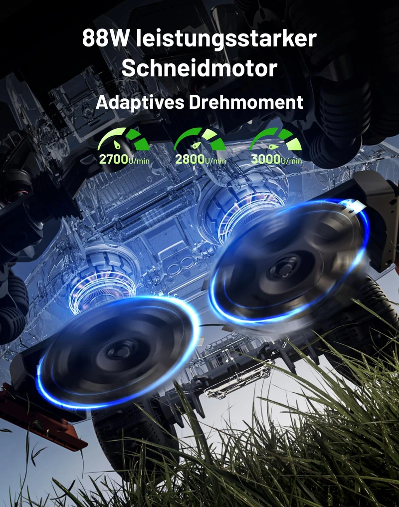 MAMMOTION LUBA 3 AWD Mähroboter 1500 m² inkl. Garage – Ohne Begrenzungskabel, LiDAR+Kamera, 80% Steigung