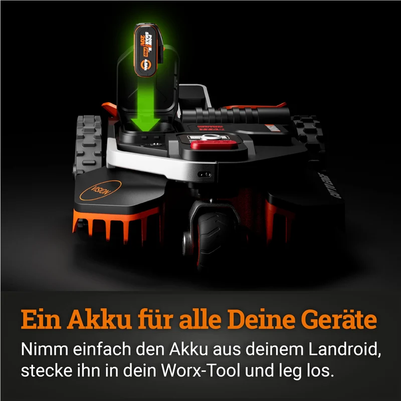WORX Landroid Vision M800 WR208E.1 Mähroboter 800 m² – Ohne Begrenzungskabel, KI-Hindernisvermeidung