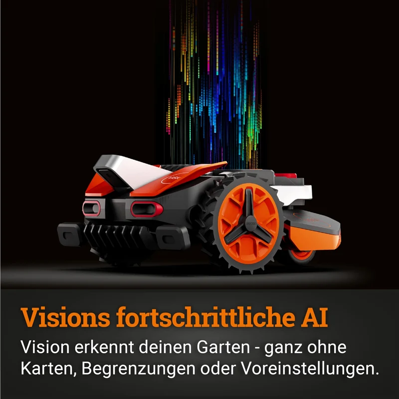 WORX Landroid Vision M800 WR208E.1 Mähroboter 800 m² – Ohne Begrenzungskabel, KI-Hindernisvermeidung