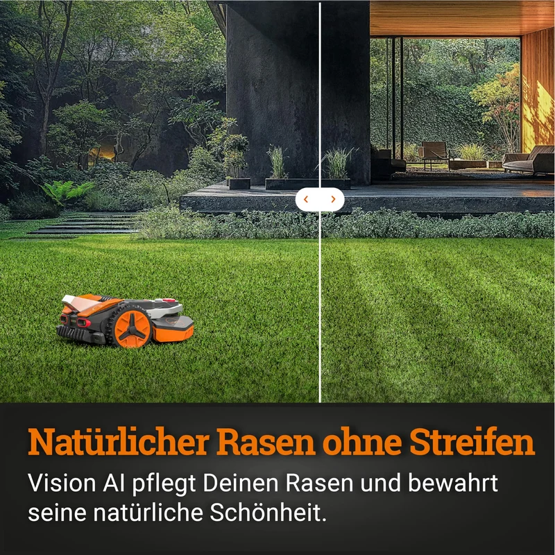 WORX Landroid Vision M550 WR205E Mähroboter 550 m² – Ohne Begrenzungskabel, KI-Hindernisvermeidung