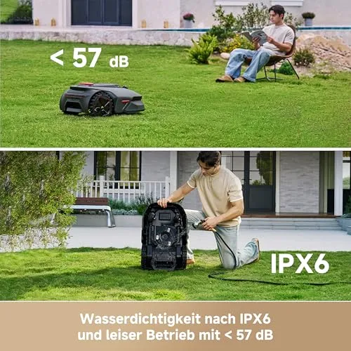 MOVA LiDAX Ultra 1200 Mähroboter 1200 m² – Ohne Begrenzungskabel, 3D LiDAR+Vision, 5 cm Kantenschnitt
