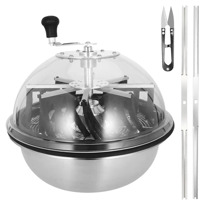 Mi hogar 19 Zoll Schüsseltrimmer – Twisted Spin Cut für Pflanzenknospen & Blumen – mit scharfen Zahnrädern