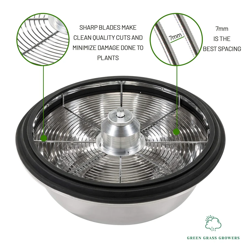 Green Grass Growers 33 cm Blattschüssel-Trimmer – für Blätter, Knospen, Wurzeln – scharf wie 30 Scheren – Garten & Hydroponik