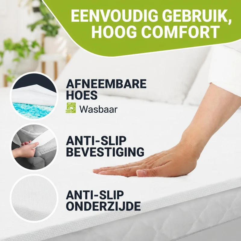 Orthopädischer Matratzentopper aus Memoryschaum