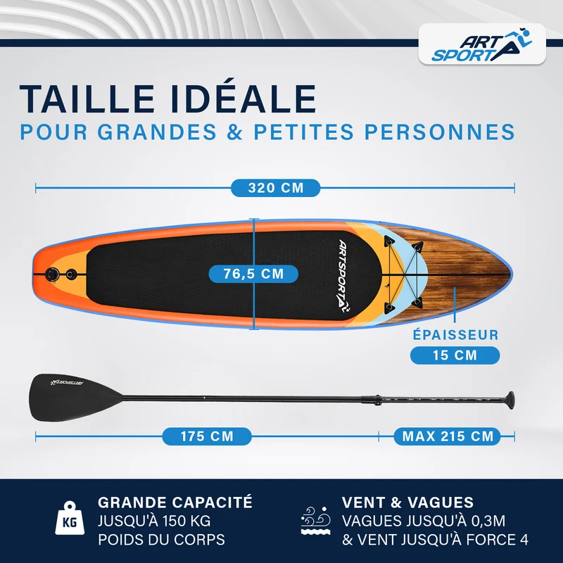 Stand Up Paddling Board - Komplett Set