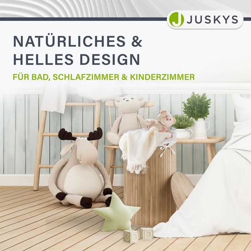 Bambus Wäschekorb Curly-Round