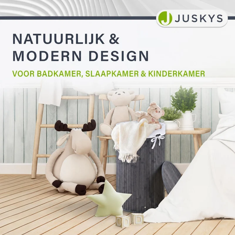 Bambus Wäschekorb Curly-Round