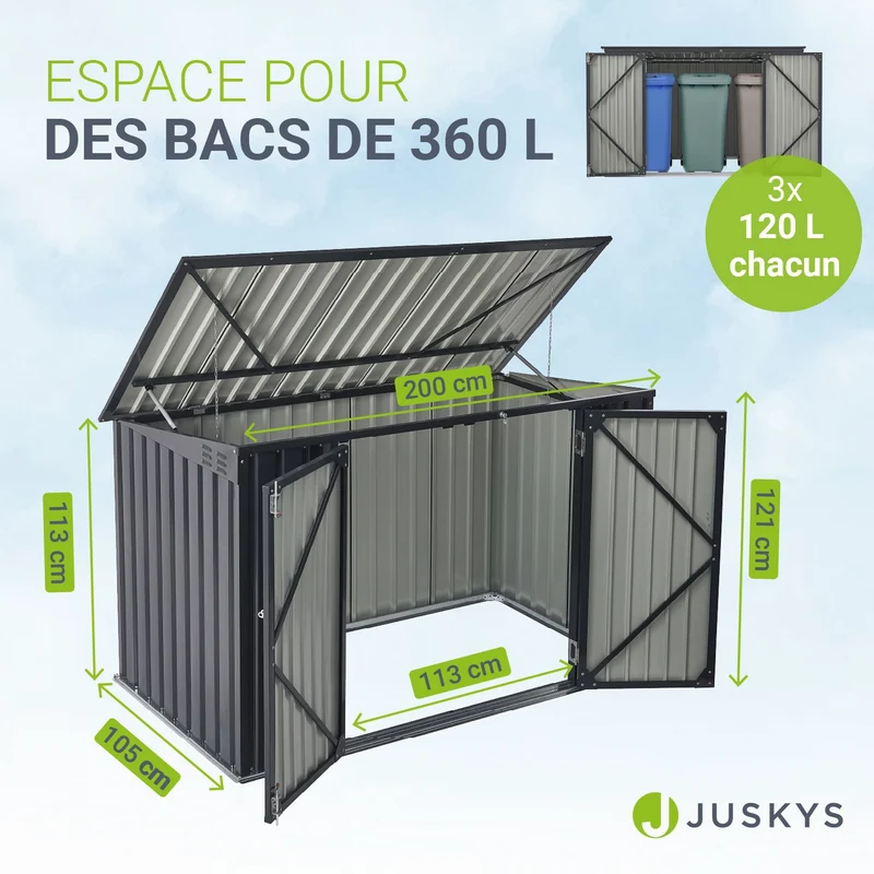 Mülltonnenbox Namur 1,9 m²