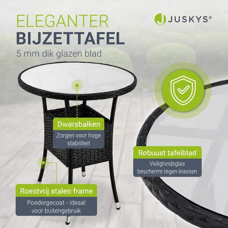 Polyrattan Balkon Set Bayamo