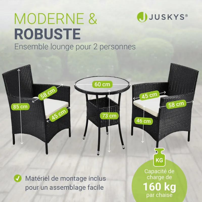 Polyrattan Balkon Set Bayamo