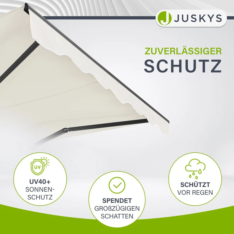 Gelenkarmmarkise mit Kurbel