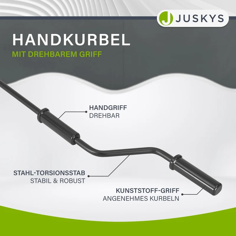Gelenkarmmarkise mit Kurbel