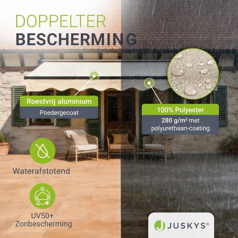 Gelenkarmmarkise mit Kurbel