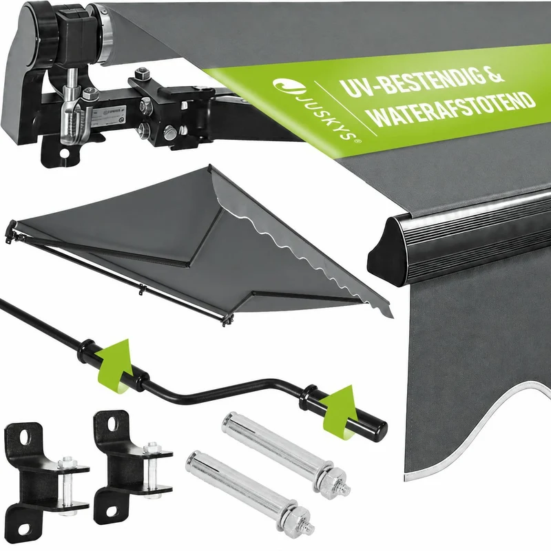 Gelenkarmmarkise mit Kurbel