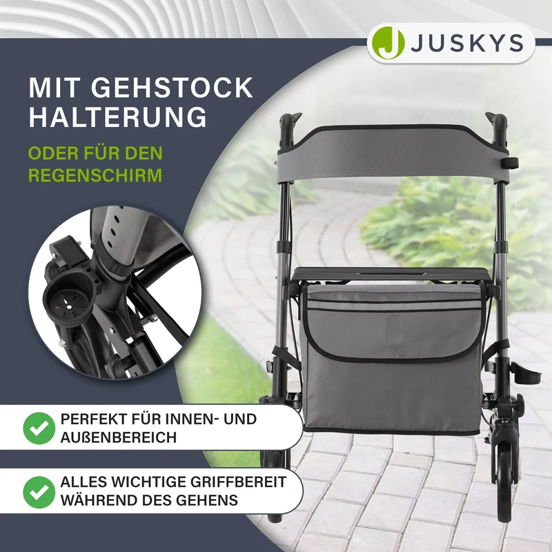 Aluminium Rollator Vital mit Sitz