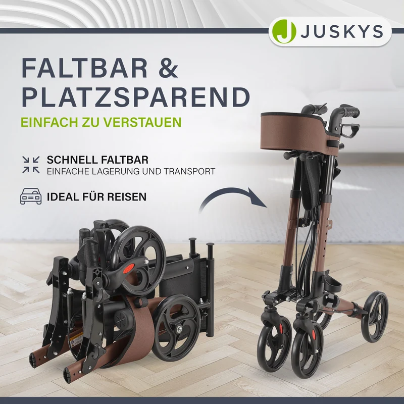 Aluminium Rollator Vital mit Sitz