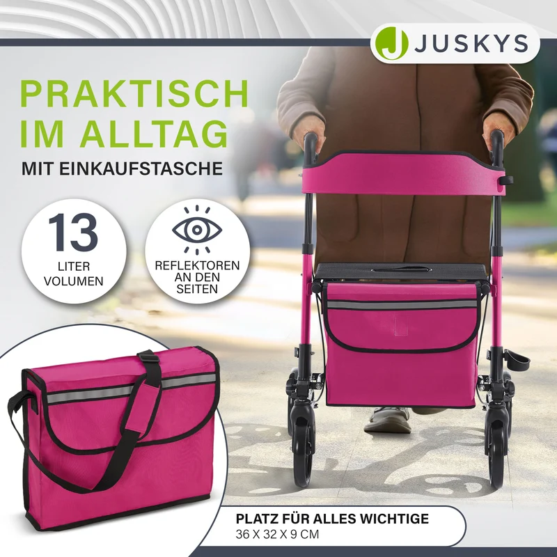 Aluminium Rollator Vital mit Sitz