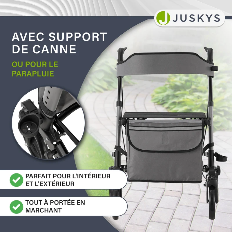 Aluminium Rollator Vital mit Sitz