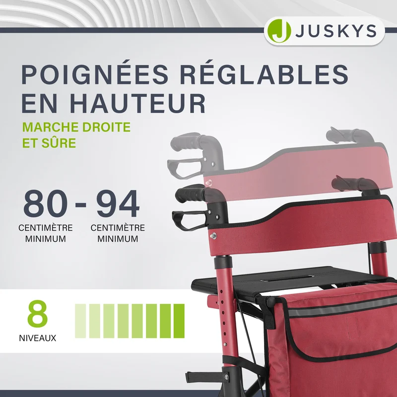 Aluminium Rollator Vital mit Sitz