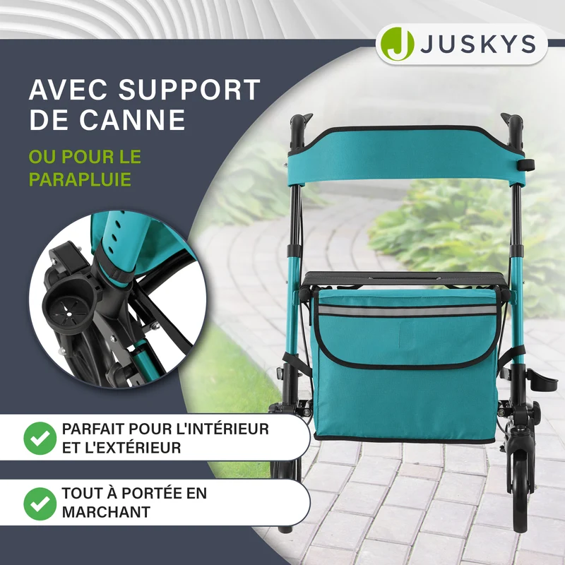Aluminium Rollator Vital mit Sitz