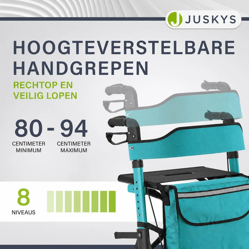 Aluminium Rollator Vital mit Sitz