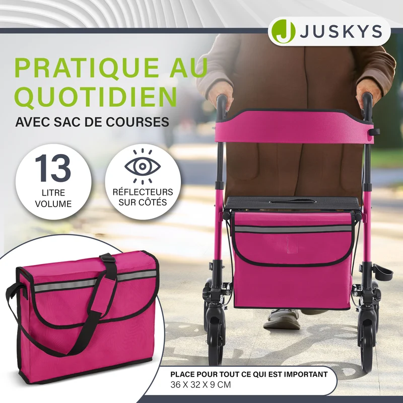 Aluminium Rollator Vital mit Sitz