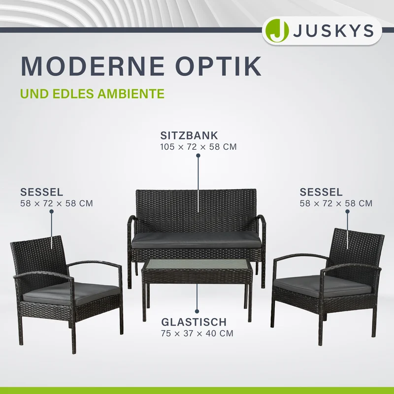 Polyrattan Sitzgruppe Trinidad