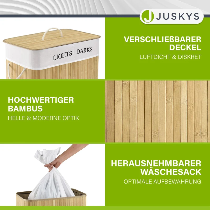 Bambus Wäschekorb Curly