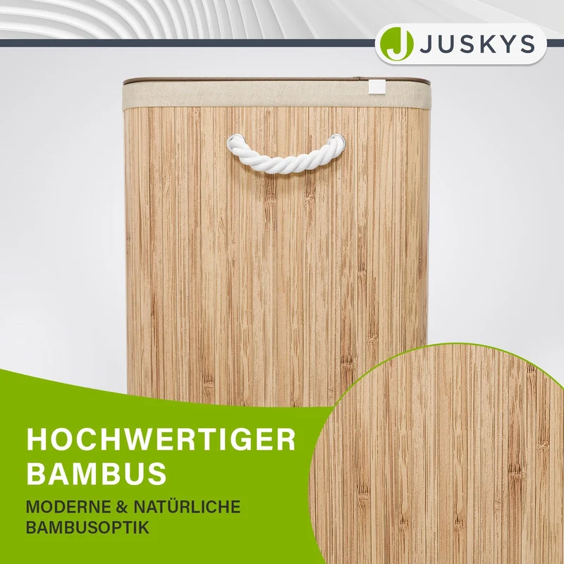 Bambus Wäschekorb Curly