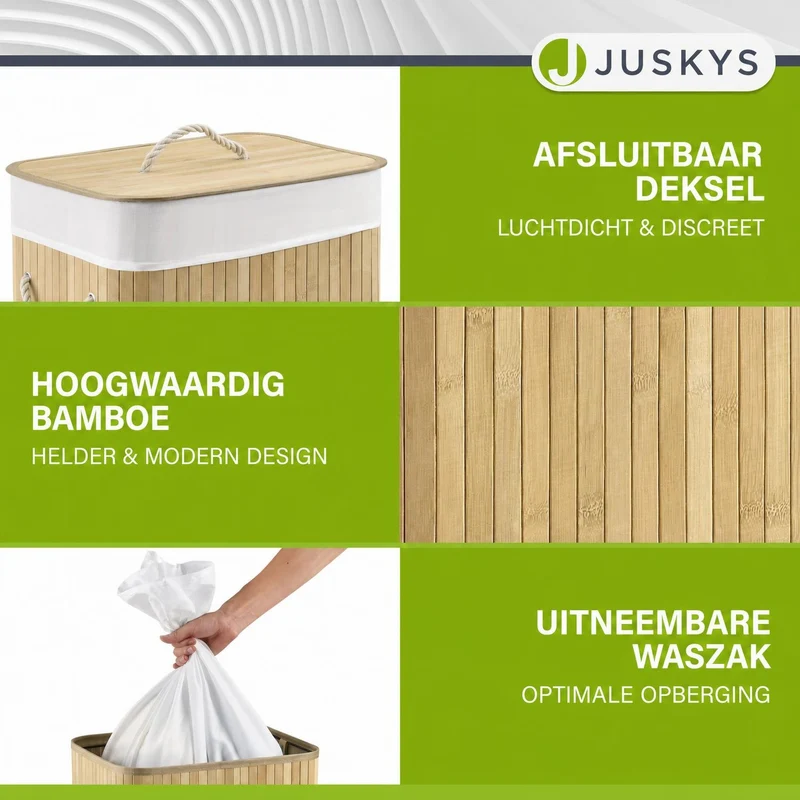 Bambus Wäschekorb Curly