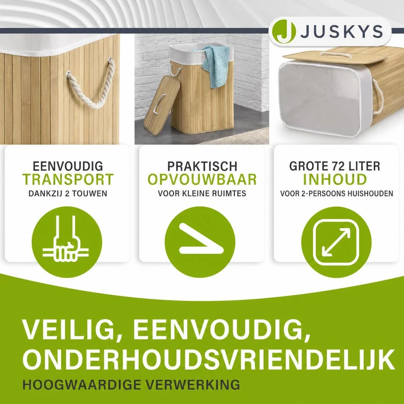 Bambus Wäschekorb Curly