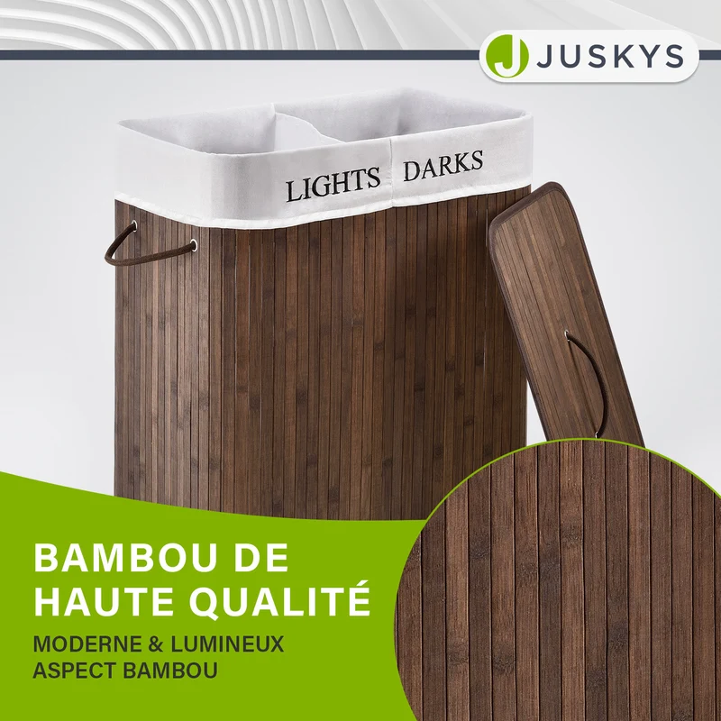 Bambus Wäschekorb Curly