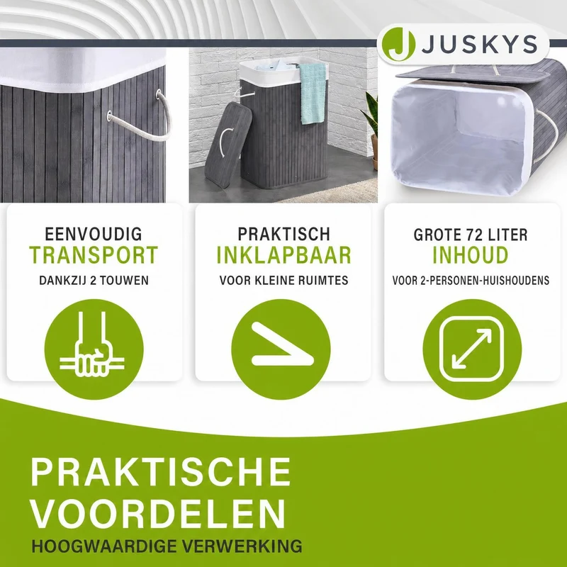 Bambus Wäschekorb Curly