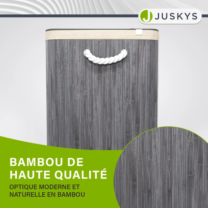 Bambus Wäschekorb Curly