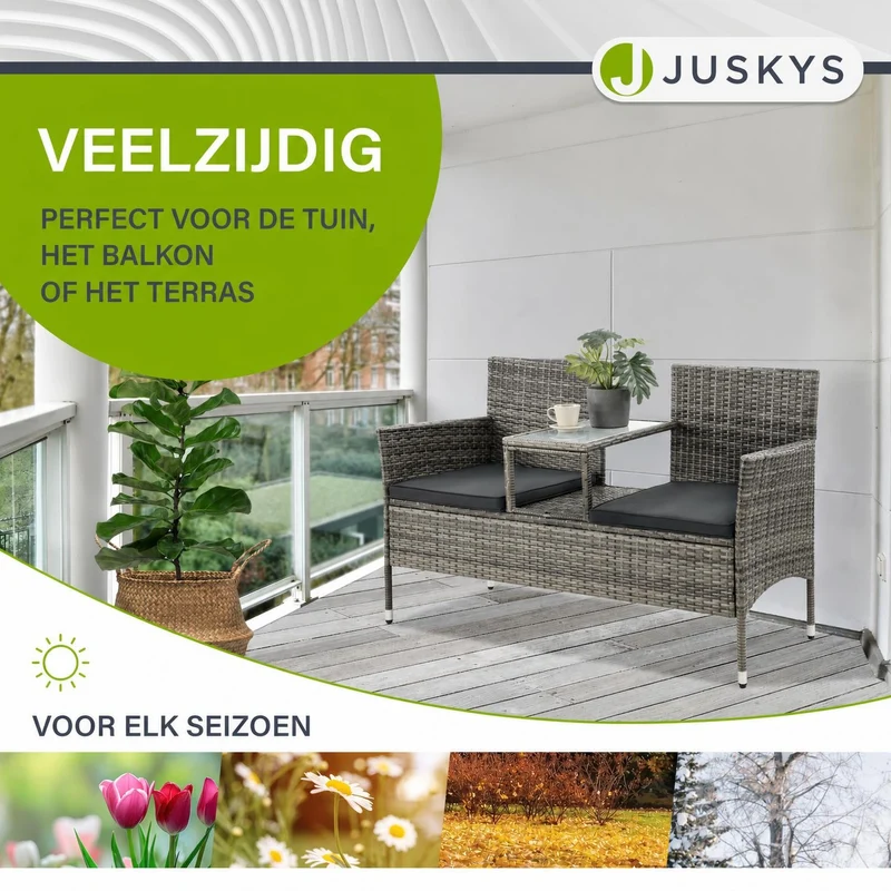 Polyrattan Sitzbank Monaco