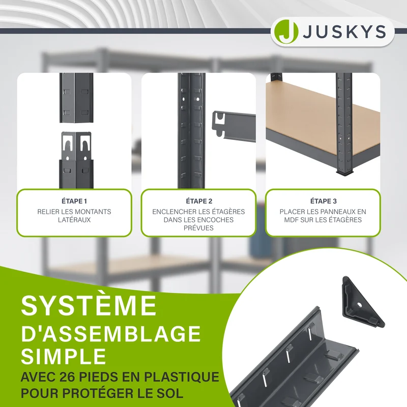 3er Regalsystem 1 Corner & 2 Easy