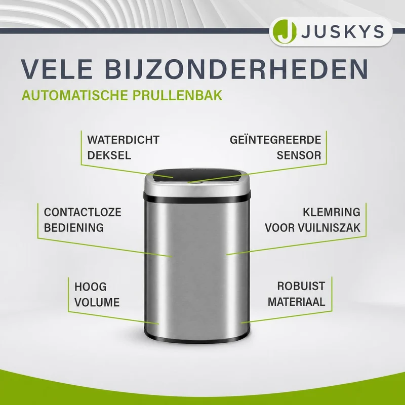 Rechteckiger Mülleimer mit Sensor